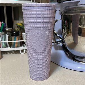 Starbucks Lavender Grid Tumbler